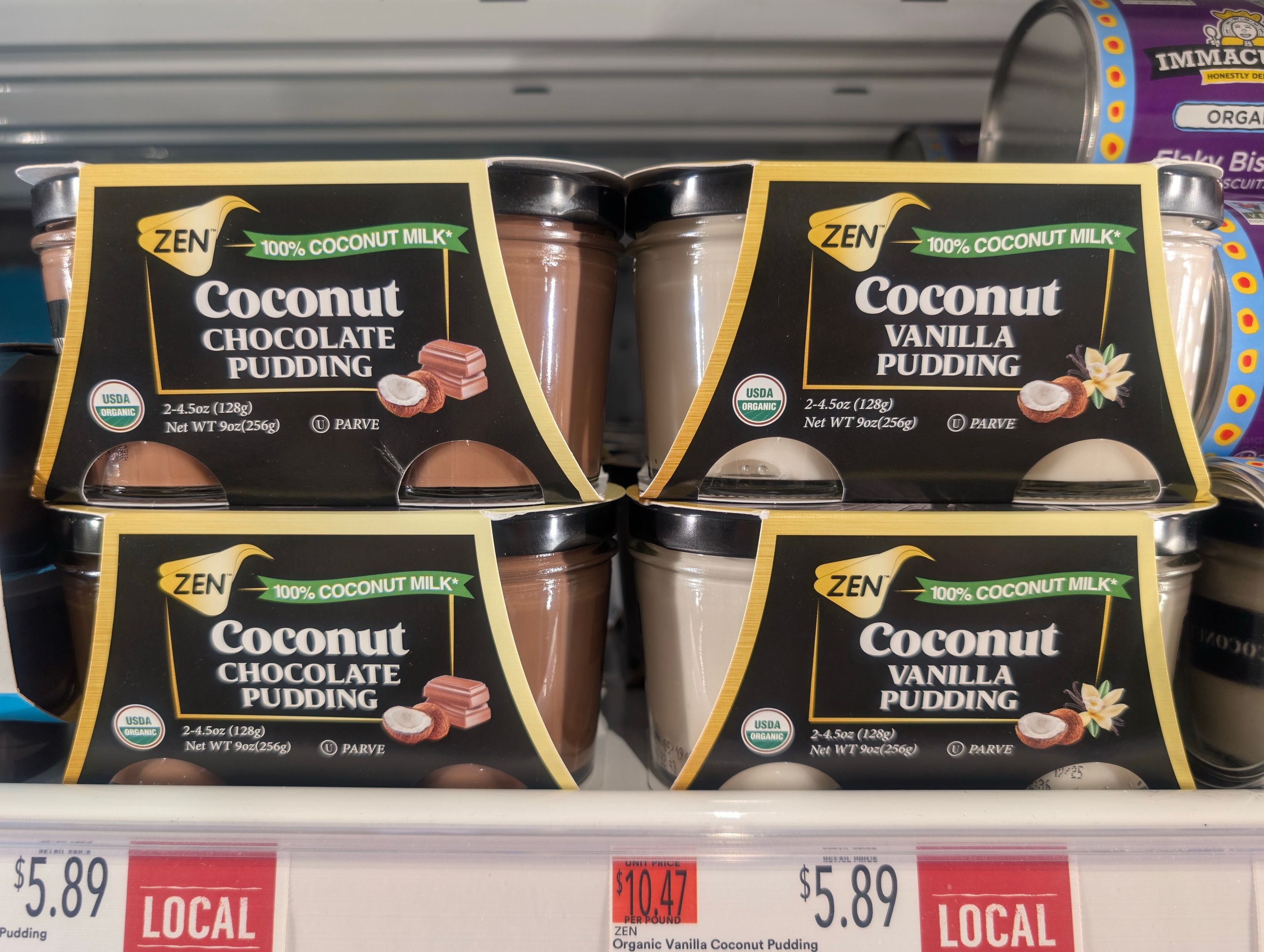 Zen Soy pudding display